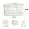 ALINK Plastic Shower Caddy Basket with Handle, Portable Organizer Storage