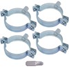 SKIR'CO (4 pcs) Pipe Brackets for 60-64 mm Pipes, Pipe