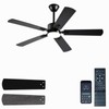 FUMLTP 52 inch Modern Ceiling Fans with Lights APP/Remote Control,