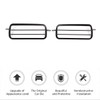 2 x Aluminum Alloy Front Fog Lamp Protector Frame Trim