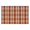 Fall Plaid Doormat Autumn Burnt Orange Buffalo Check Area Rugs