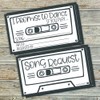 50 Retro Cassette Promise to Dance Cards - Song Request