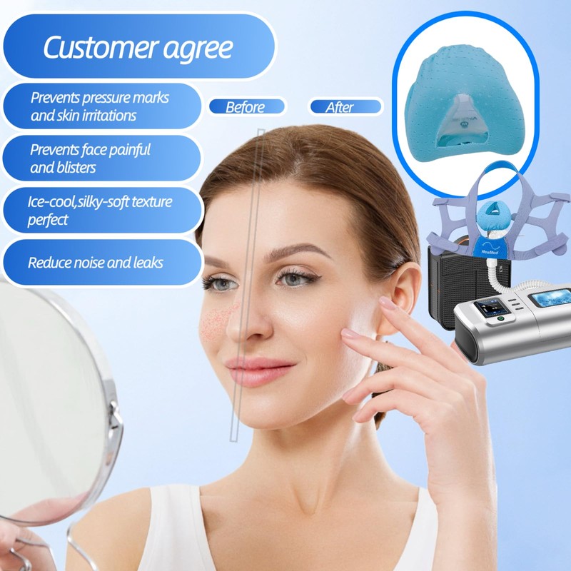 4 Pack Nasal CPAP Mask Liners Compatible with Medium Size