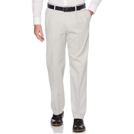 Savane Men's Stretch Performance Pleated Chino Pants with Expandable Waistband (Waist Size 30-60 Big & Tall), Ultimate Vapor, 38W x 32L