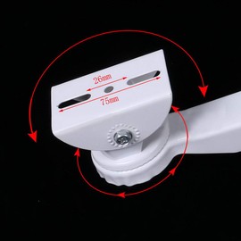 Rosebe Surveillance Security Camera Housing Bracket Mounting Hardware Pole Cylinder Prismatic Outdoor Mounting Base Arm Camera Bracket (Stainless Steel Band 20cm)