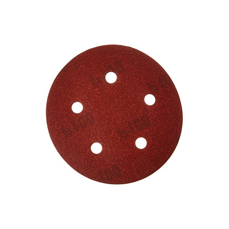 PORTER-CABLE 735501025 5-Inch Hook & Loop Sandpaper, 100 Grit with