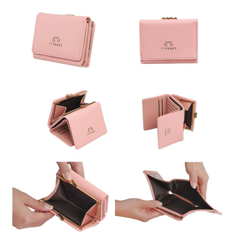 [Honendo] Gamaguchi Wallet Women's Coin Purse Card Holder 3-Fold Folding