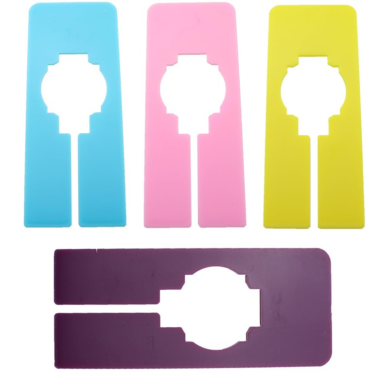 TAODAN 16PCS 12.6x5cm Wardrobe Dividers Square Plastic Divider Plate Clothes