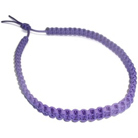 RedVex Paracord Hat Band - Cowboy Hat Band - Choose your color and style (Purple, Cobra (`3/4"))