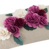 KINGROSE 3D Flower Accent Throw Pillow Cover Handmade Pillow Case