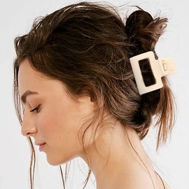 ATODEN 5 Pcs Square Hair Clips Matte Hair Claw Clips for Women Girls 2'' Square Claw Clips for Thin and Medium Hair Non-slip Strong Grip Hair Clamps Jaw Clips Hair Styling Accessories Gifts for Women