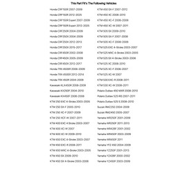 TUSK Fuel Mixture Screw Orange for Honda CRF250R 2004-2009