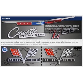 Trim Parts New Trim Parts Trunk Lid Emblem / For 1953 Chevy 150 210 Bel-Air Passenger Car