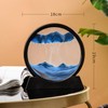 Moving Sand Art Picture in Motion Round Glass 3D Deep