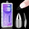Melous Medium Stiletto Gel False Nail Tips, 120 PCS Pre
