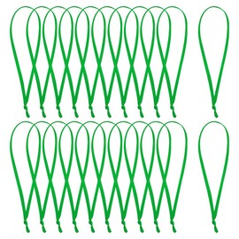 100 Pcs Christmas Ornament Ribbons Ornament String Hangers Hand Tied Thin Ribbon Xmas Tree Ornament Hanging Ties Decorative Ornament Loops Green