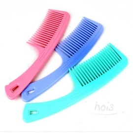 Hoi Basic Large Detangling Hair Comb for Long Hair (Random Color) Curly Hair Comb 4ea