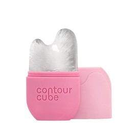 Contour Gua Cube - Gua Sha Face Massage Tool - Ice Roller for Sculpting, De-Puffing & Lymphatic Drainage - Face Ice Roller & Massager - Compact Skin Care Tools for Daily Skincare & Travel - Pink