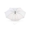 Jollybrolly Budget White Wedding Umbrellas with Frill Straight Rain Waterproof