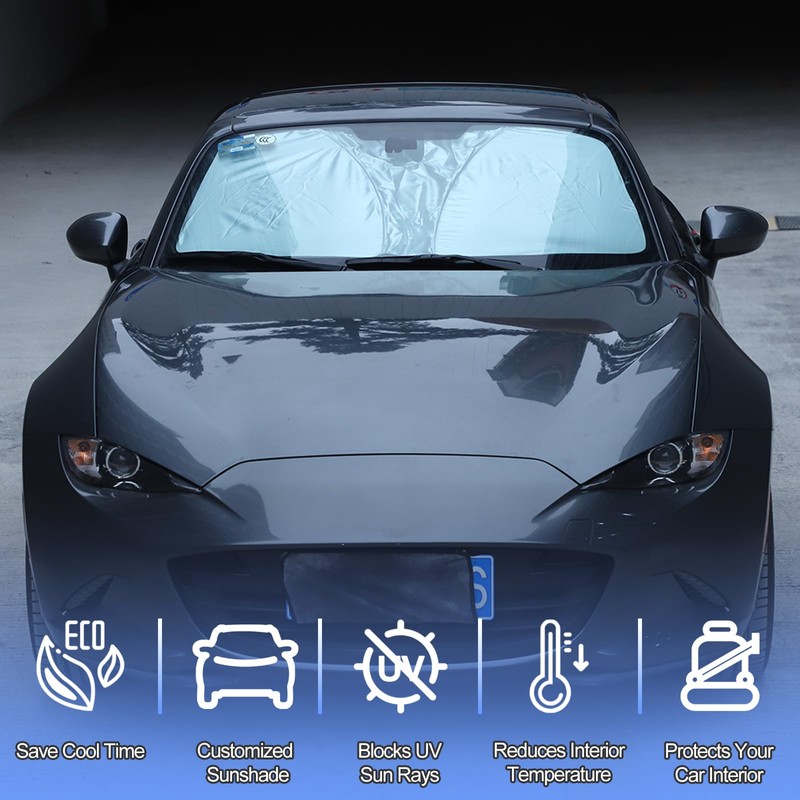 Front Windshield Sunshade for Mazda MX-5 Miata/Fiat 124/ Abarth 124