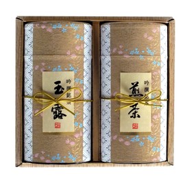 Tea Gift Souvenir Present Sencha Gyokuro YaMETea Set of 2 K2-50 Yame Tea
