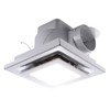 Zeyzer Bathroom Exhaust Fan with LED Light Square Quiet Modern