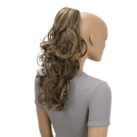 CAISHA 18" Hairpiece Ponytail Extensions Voluminous Wavy Red-Brown Blond Mix PH29