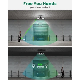 Craftersmark Motion Sensor Garage Light, 300W Motion Sensor Light Indoor,Deformable Garage Lights Ceiling LED,30000LM Super Bright Motion Activated LED Shop Light for Stairway,Basement 2Pack