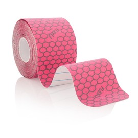 FlexU キネシオロジーテープ 1ロールパック （ノンプレカット 幅：5cm 長さ：5m）、ピンク