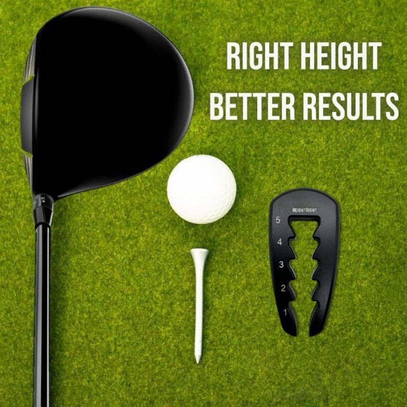 Precision Adjustable Golf Tee Height Setter Setup Tool, Golf Ball