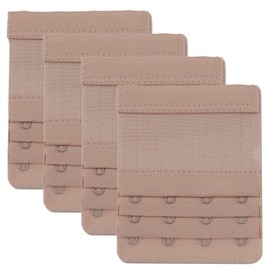 Sukmazz Bra Strap Extenders, Women Elastic Extensions Bra Extender Set, 4 Piece,Skin