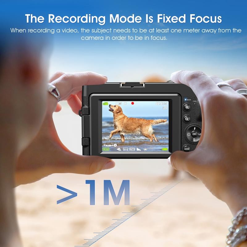 NSOELA 4K Digital Camera for Photography Auto-Focus Vlogging Camera for