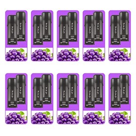 Compatible Cartridges Liquid Pods Compatible Cartridges All 10 Flavors Disposable Filled Individual Packaging Leak Proof 803 Type 20 Count (Grape)