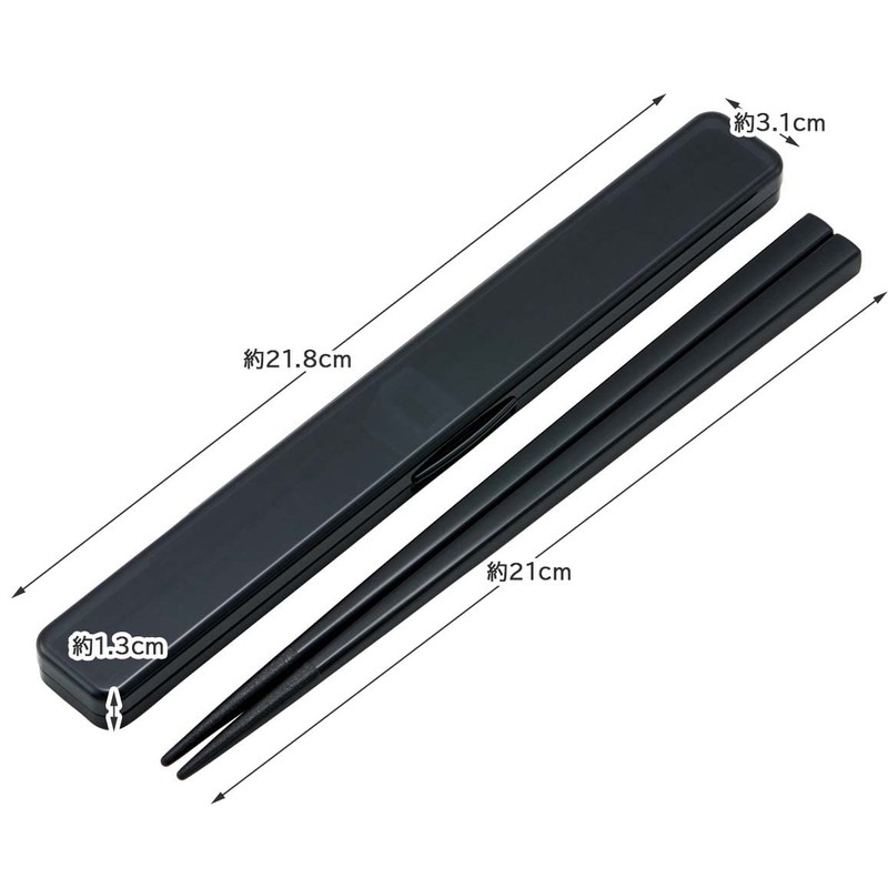 Skater ABC45AG-A Chopsticks 8.3 inches (21 cm) Chopsticks Case Set,