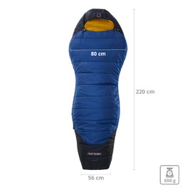 Nordisk Puk +10° Curve Sleeping Bag XL Blue/Black 2022 Sleeping Bag