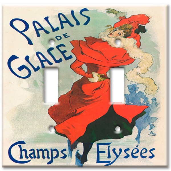 Art Plates - Double Gang Toggle OVERSIZE Switch Plate/OVER SIZE