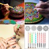 Mandala Dotting Tools,Augshy 58PCS Dot Painting Tools Set Rock Painting