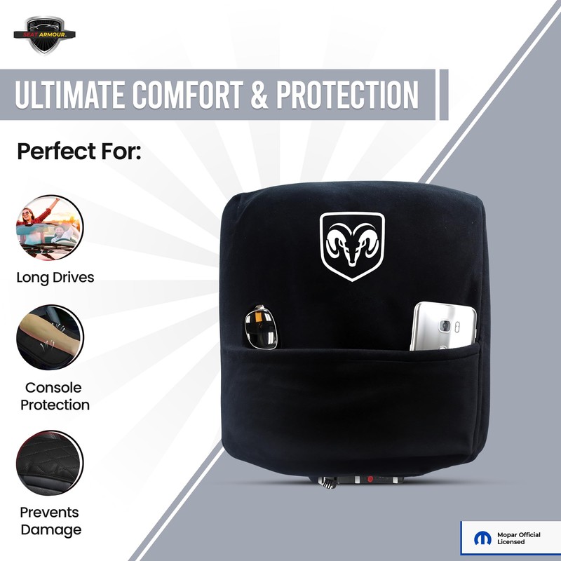 Premium Console Armrest Cover for Ram (2014-2021) – Soft, Machine