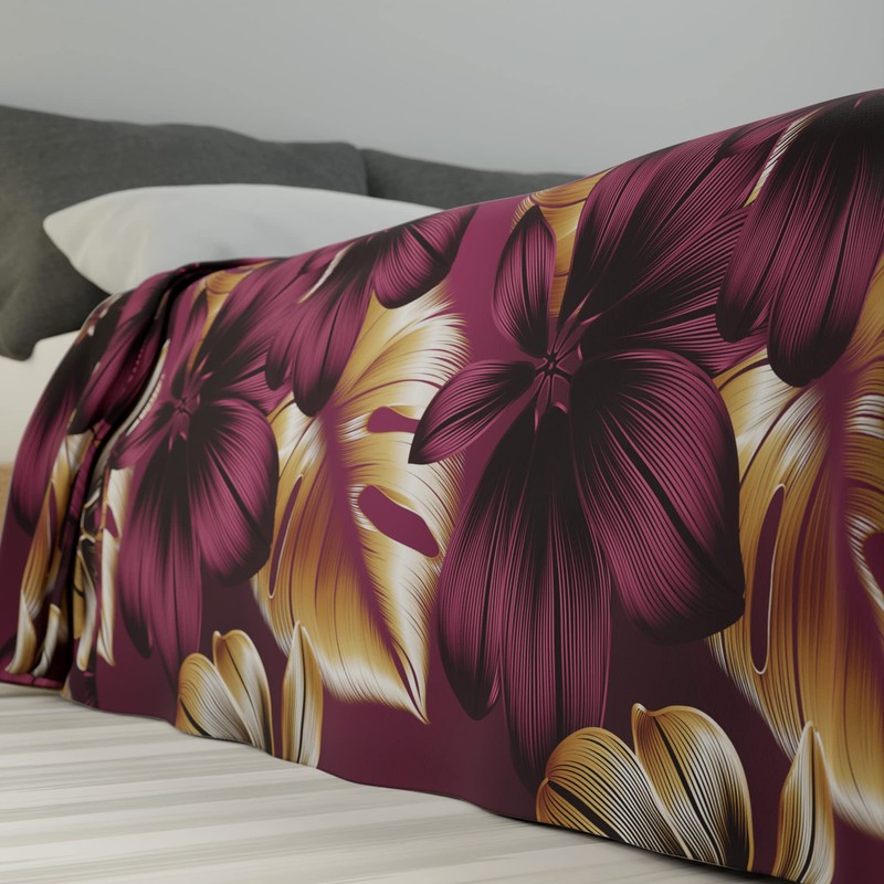 Byour3 - Bedspread Double Bed 100% Cotton Floral Pattern Bed