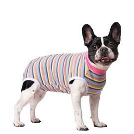 Miaododo 2 Packs Pet Dog Recovery Onesie Suit for Dogs Cats After Surgery,Dog Abdominal Wounds Bandages Cone E-Collar Alternative. (Navy, XXL)