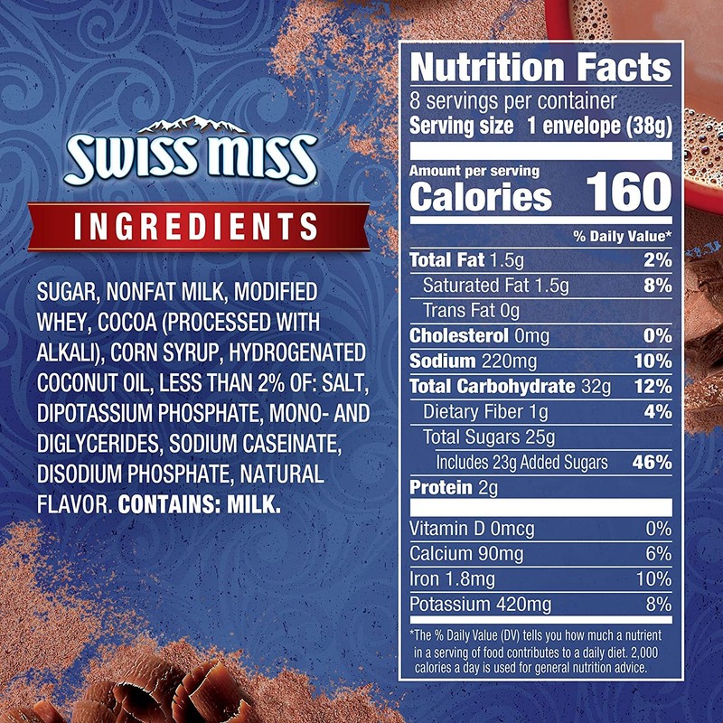 Swiss Miss Indulgent Collection Rich Chocolate Flavor Hot Cocoa Mix