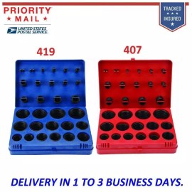 Unbranded SAE Metric Rubber O-Ring Washer Assortment Set Automotive Storage Case ORing Kit