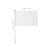 NUOBESTY Blank Flags, 48pcs Hand Waving Flags Small DIY Sublimation