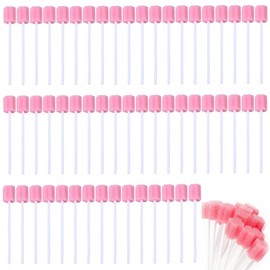 Oral Swabs Disposable Mouth Swabs Sponge, 100Pcs Disposable Mouth Swabs Sponge,Mouth Care Sponge Tooth Cleaning Sponge,Mouth Swabs Sponge,Sponge Swabs Mouth Cleaning Sponge Mouth Care Sponge,Pink
