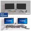 FITUEYES Dual Monitor Stand – 3 Shelf Computer Monitor Riser,
