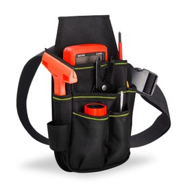 Pocket Tool Belt/Utility Pouch,Portable Practical Canvas Tool Bag With Adjustable Waist Pouch is Suitable for Electricians, Carpenters,Craftsmen,Gardening to Place Hand Tools. Unisex Waist Tool Pouch