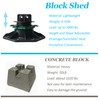 Adjustable Plastic Deck Pedestals, 24 PCS Heavy Duty Deck Blocks