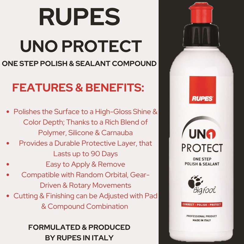 RUPES 5 Pack of High Performance Orbital Polishing Compounds -