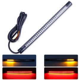 Kinstecks 32LEDs Motorcycle Indicator Flexible Motorcycle LED Light Strip Turn Signal Brake Light Driving Light Universal for Motorcycle Motorbike Scooter Quad Cruiser Harley Kawasaki Yamaha Suzuki