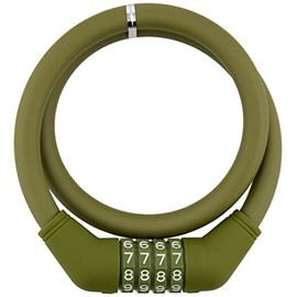 GORIN (ゴリン) Combination Lock Wire Lock G228W 4-Digit My Set φ12×600mm Khaki (KH)